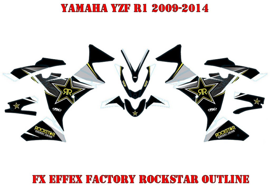 Rockstar Outline für Yamaha YZF R1 2009-2014